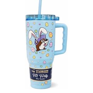 Light Blue Easter Bunny 40oz Fit Forty Tumbler with Handle
